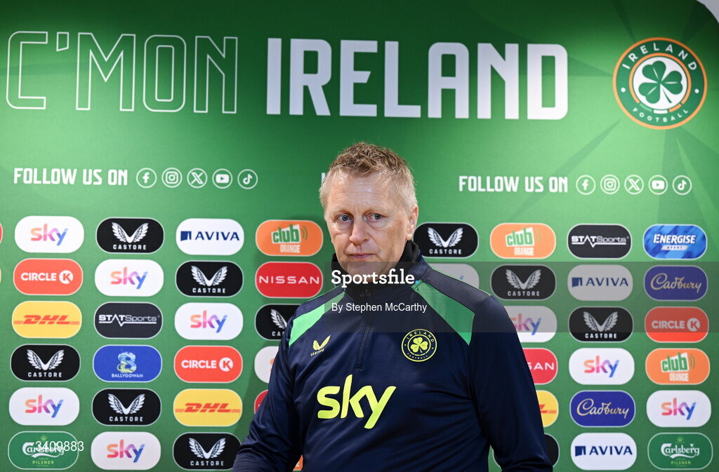 30 March 2026; Head coach Heimir Hallgrimsson during a Republic of Ireland men's media conference at the FAI Headquarters in Abbotstown, Dublin. Photo by Stephen McCarthy/Sportsfile