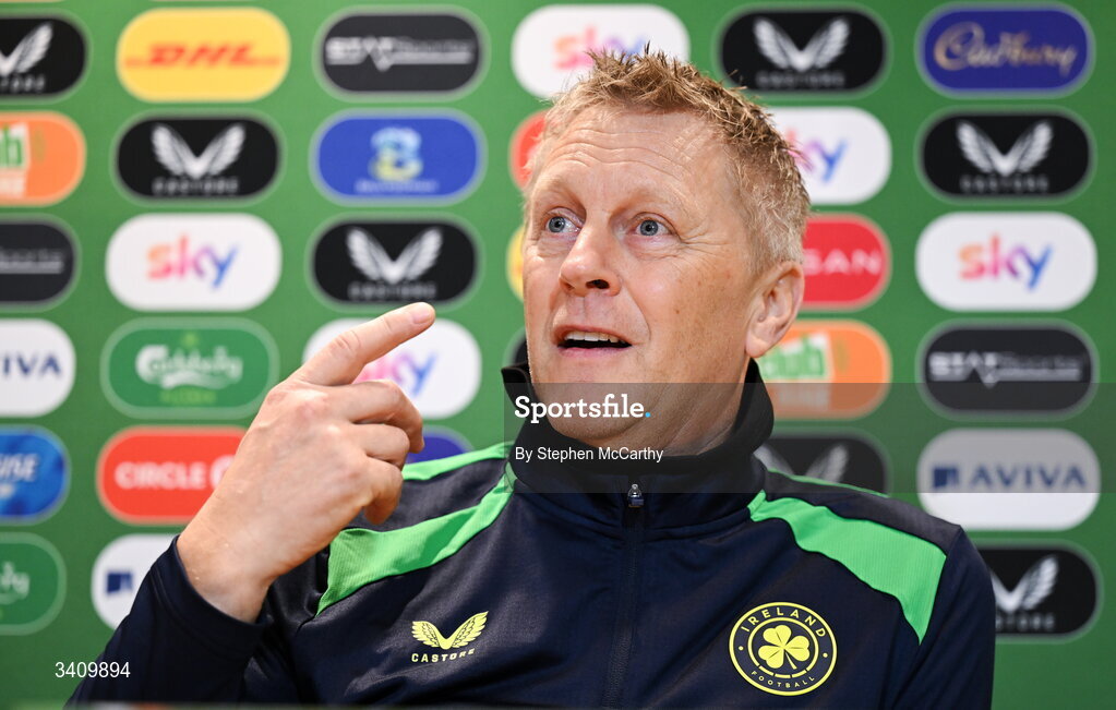 30 March 2026; Head coach Heimir Hallgrimsson during a Republic of Ireland men's media conference at the FAI Headquarters in Abbotstown, Dublin. Photo by Stephen McCarthy/Sportsfile