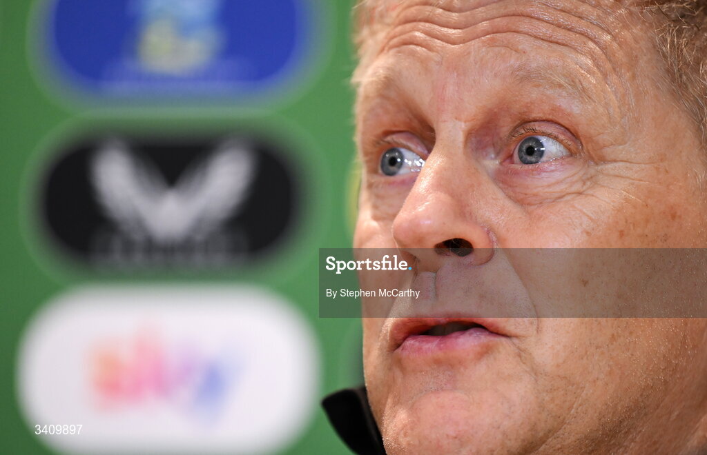 30 March 2026; Head coach Heimir Hallgrimsson during a Republic of Ireland men's media conference at the FAI Headquarters in Abbotstown, Dublin. Photo by Stephen McCarthy/Sportsfile