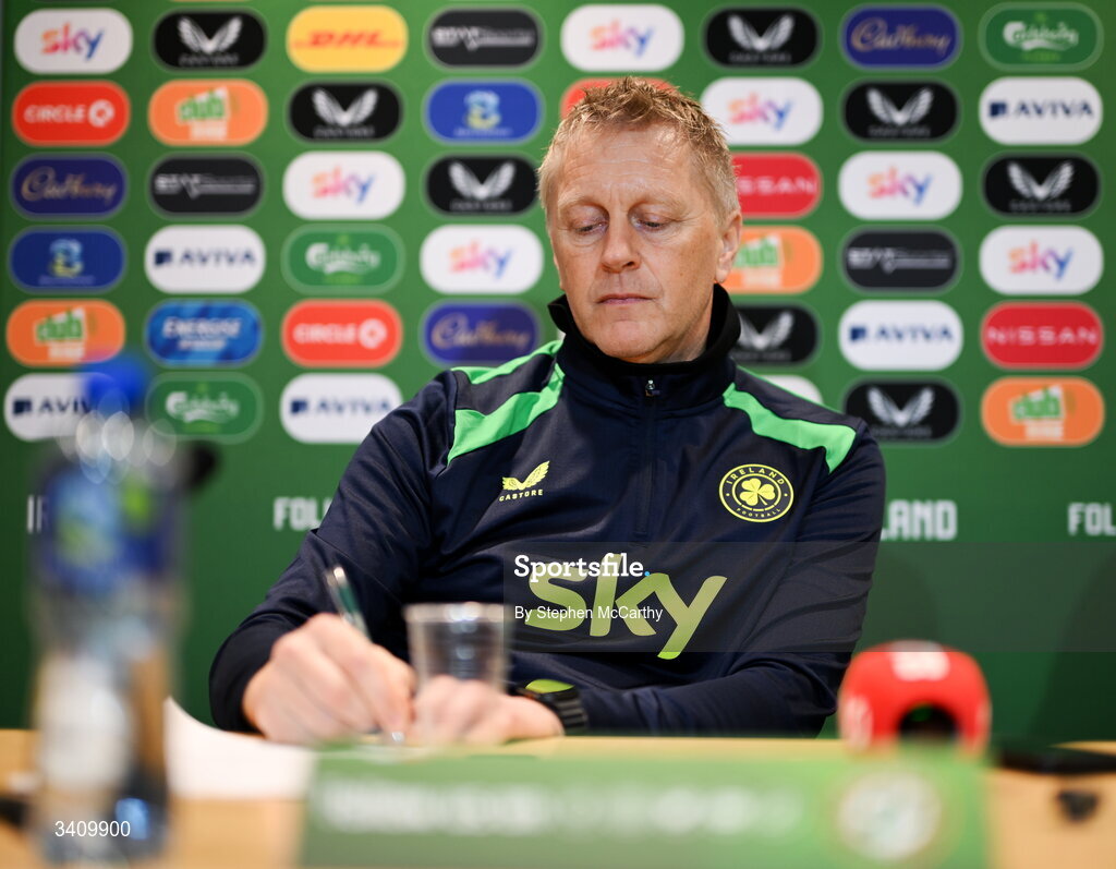 30 March 2026; Head coach Heimir Hallgrimsson during a Republic of Ireland men's media conference at the FAI Headquarters in Abbotstown, Dublin. Photo by Stephen McCarthy/Sportsfile
