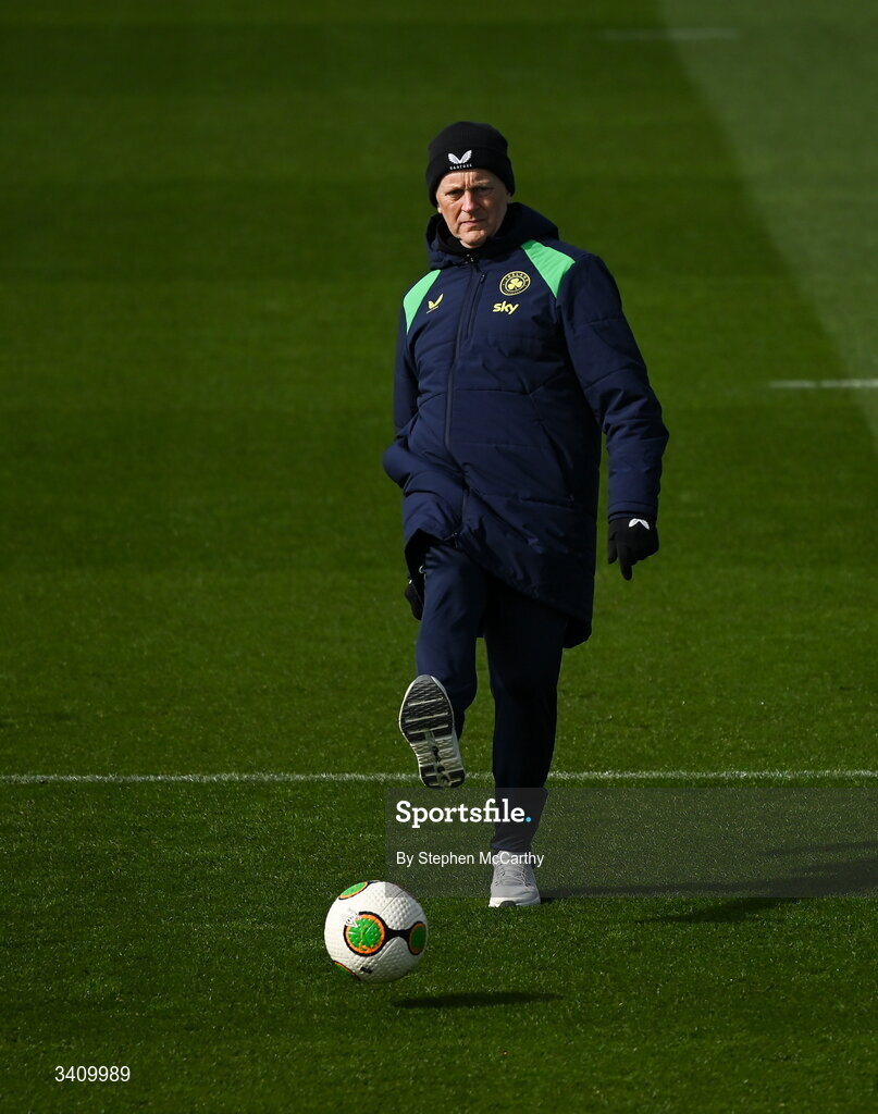 30 March 2026; Head coach Heimir Hallgrimsson during a Republic of Ireland men's training session at the FAI National Training Centre in Abbotstown, Dublin. Photo by Stephen McCarthy/Sportsfile