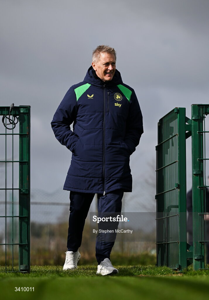 30 March 2026; Head coach Heimir Hallgrimsson during a Republic of Ireland men's training session at the FAI National Training Centre in Abbotstown, Dublin. Photo by Stephen McCarthy/Sportsfile
