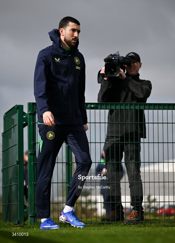 30 March 2026; Finn Azaz during a Republic of Ireland men's training session at the FAI National Training Centre in Abbotstown, Dublin. Photo by Stephen McCarthy/Sportsfile