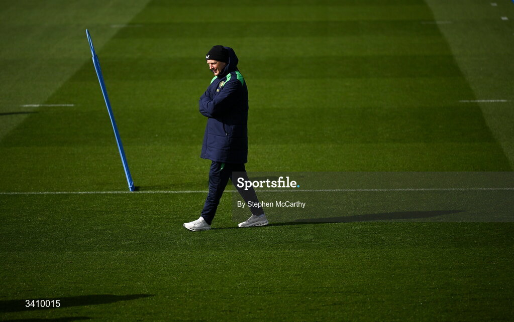 30 March 2026; Head coach Heimir Hallgrimsson during a Republic of Ireland men's training session at the FAI National Training Centre in Abbotstown, Dublin. Photo by Stephen McCarthy/Sportsfile