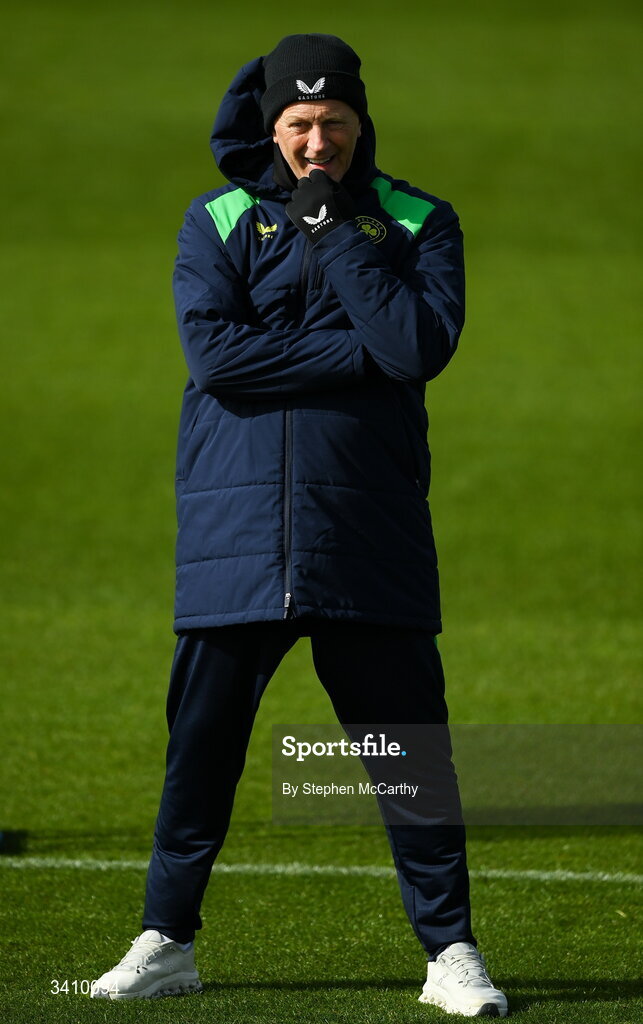 30 March 2026; Head coach Heimir Hallgrimsson during a Republic of Ireland men's training session at the FAI National Training Centre in Abbotstown, Dublin. Photo by Stephen McCarthy/Sportsfile