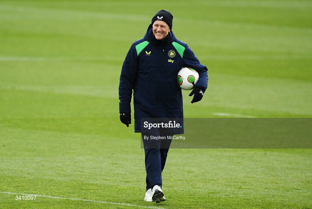 30 March 2026; Head coach Heimir Hallgrimsson during a Republic of Ireland men's training session at the FAI National Training Centre in Abbotstown, Dublin. Photo by Stephen McCarthy/Sportsfile