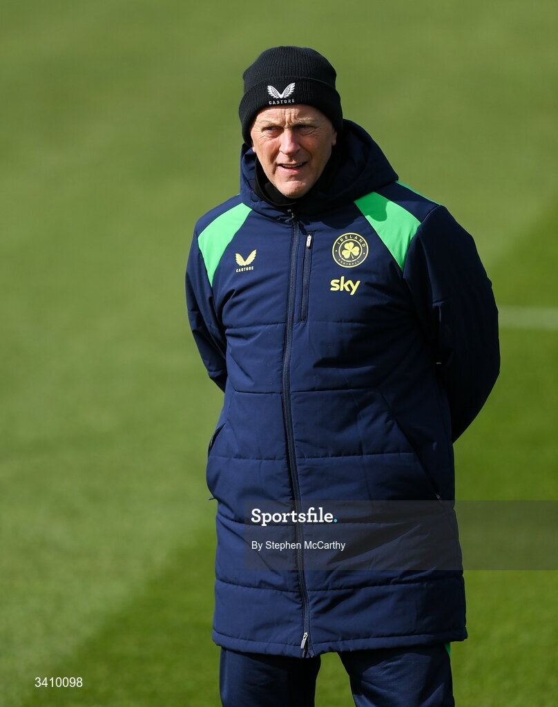30 March 2026; Head coach Heimir Hallgrimsson during a Republic of Ireland men's training session at the FAI National Training Centre in Abbotstown, Dublin. Photo by Stephen McCarthy/Sportsfile