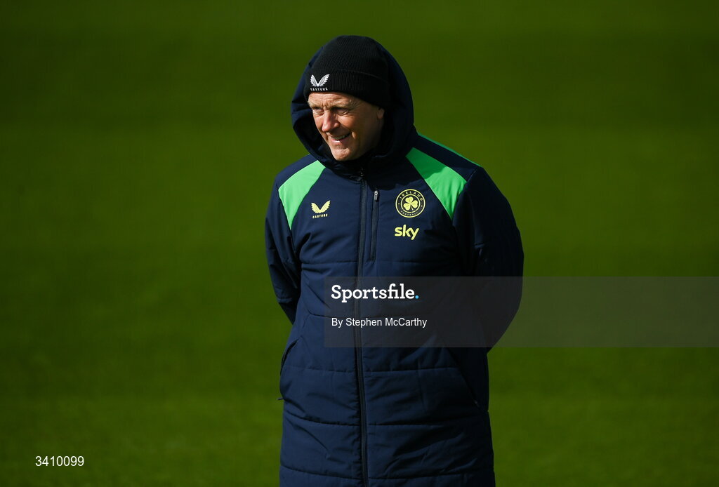 30 March 2026; Head coach Heimir Hallgrimsson during a Republic of Ireland men's training session at the FAI National Training Centre in Abbotstown, Dublin. Photo by Stephen McCarthy/Sportsfile