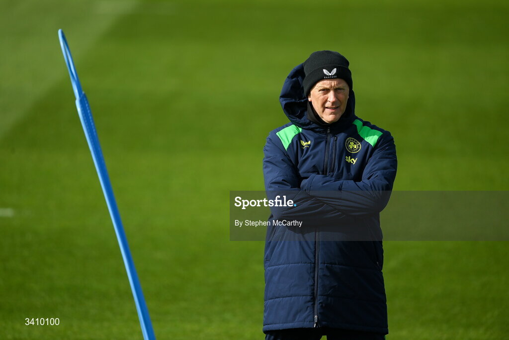 30 March 2026; Head coach Heimir Hallgrimsson during a Republic of Ireland men's training session at the FAI National Training Centre in Abbotstown, Dublin. Photo by Stephen McCarthy/Sportsfile