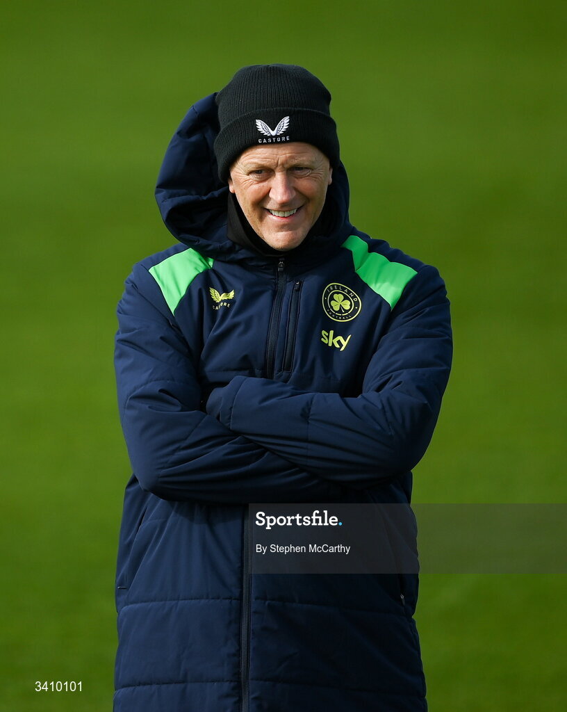 30 March 2026; Head coach Heimir Hallgrimsson during a Republic of Ireland men's training session at the FAI National Training Centre in Abbotstown, Dublin. Photo by Stephen McCarthy/Sportsfile