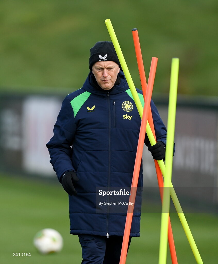 30 March 2026; Head coach Heimir Hallgrimsson during a Republic of Ireland men's training session at the FAI National Training Centre in Abbotstown, Dublin. Photo by Stephen McCarthy/Sportsfile