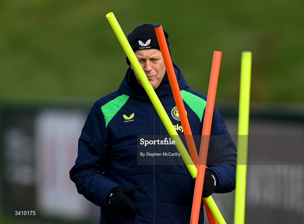 30 March 2026; Head coach Heimir Hallgrimsson during a Republic of Ireland men's training session at the FAI National Training Centre in Abbotstown, Dublin. Photo by Stephen McCarthy/Sportsfile