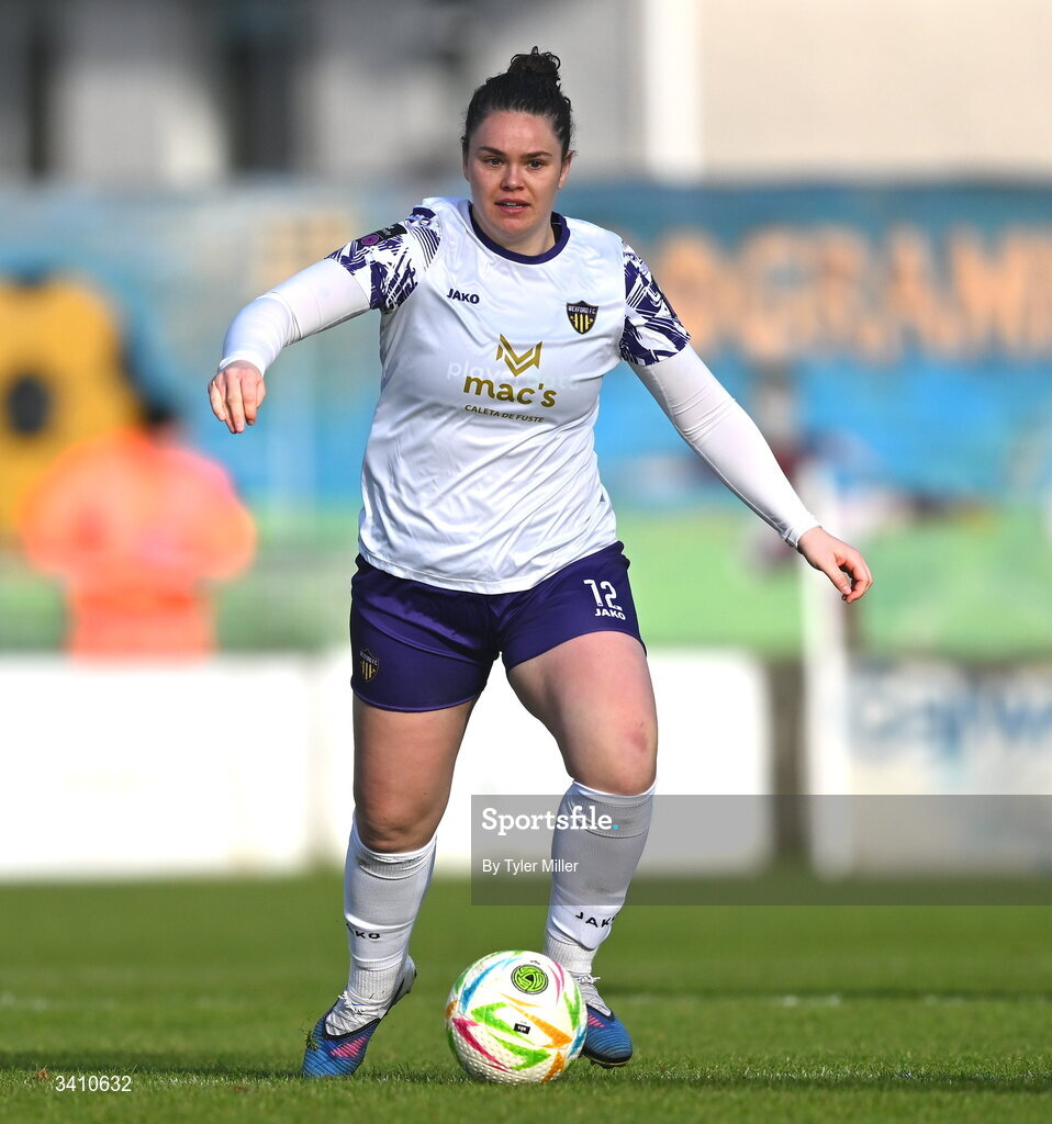 28 March 2026; Ciara Rossiter of Wexford during the SSE Airtricity Women's Premier Division match between Galway United and Wexford at Eamonn Deacy Park in Galway. Photo by Tyler Miller/Sportsfile
