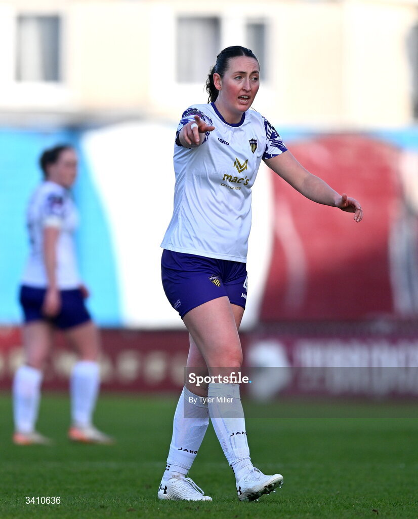 28 March 2026; Emma Bucci of Wexford during the SSE Airtricity Women's Premier Division match between Galway United and Wexford at Eamonn Deacy Park in Galway. Photo by Tyler Miller/Sportsfile