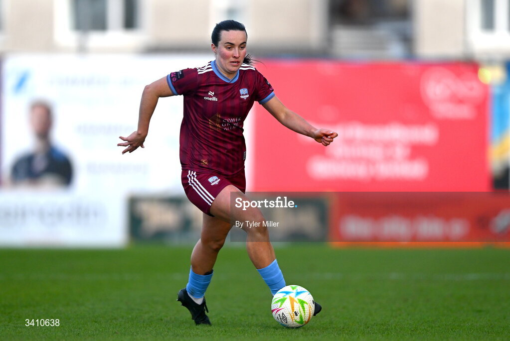 28 March 2026; Niamh Farrelly of Galway United during the SSE Airtricity Women's Premier Division match between Galway United and Wexford at Eamonn Deacy Park in Galway. Photo by Tyler Miller/Sportsfile