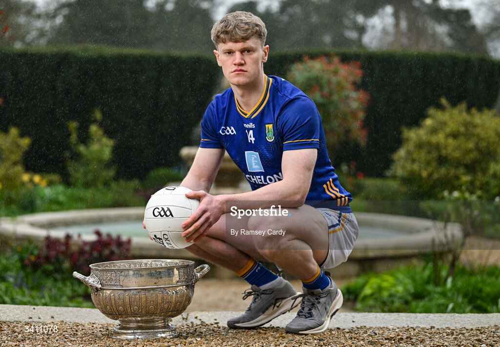31 March 2026; Dean Healy of Wicklow during the launch of the 2026 Leinster GAA Senior Football Championships at Killashee Hotel in Naas, Kildare. Photo by Ramsey Cardy/Sportsfile