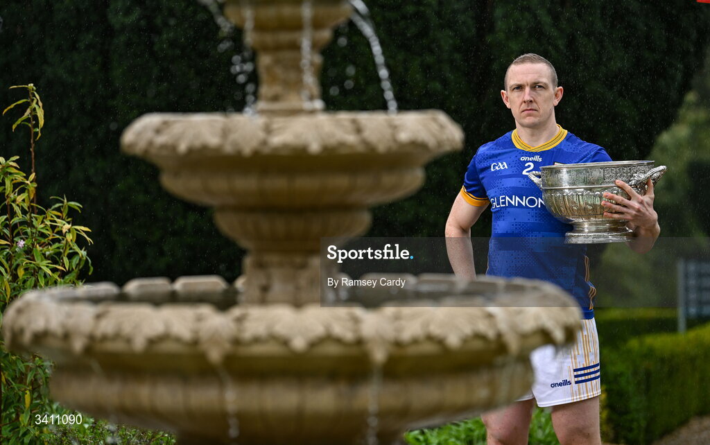 31 March 2026; Paddy Fox of Longford during the launch of the 2026 Leinster GAA Senior Football Championships at Killashee Hotel in Naas, Kildare. Photo by Ramsey Cardy/Sportsfile