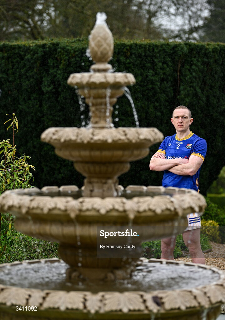 31 March 2026; Paddy Fox of Longford during the launch of the 2026 Leinster GAA Senior Football Championships at Killashee Hotel in Naas, Kildare. Photo by Ramsey Cardy/Sportsfile