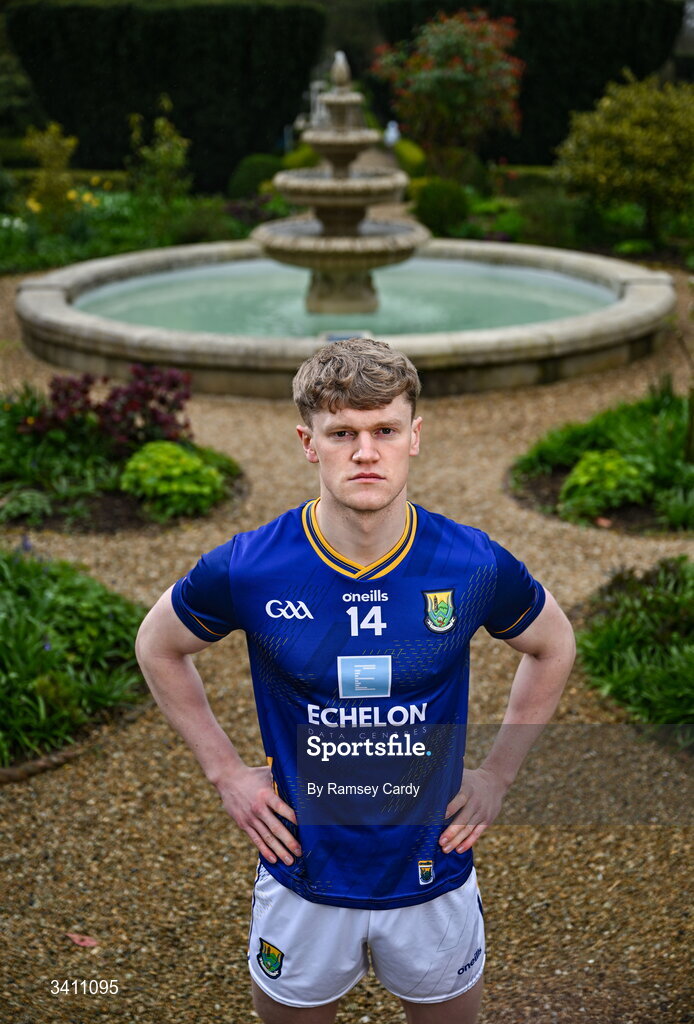 31 March 2026; Dean Healy of Wicklow during the launch of the 2026 Leinster GAA Senior Football Championships at Killashee Hotel in Naas, Kildare. Photo by Ramsey Cardy/Sportsfile