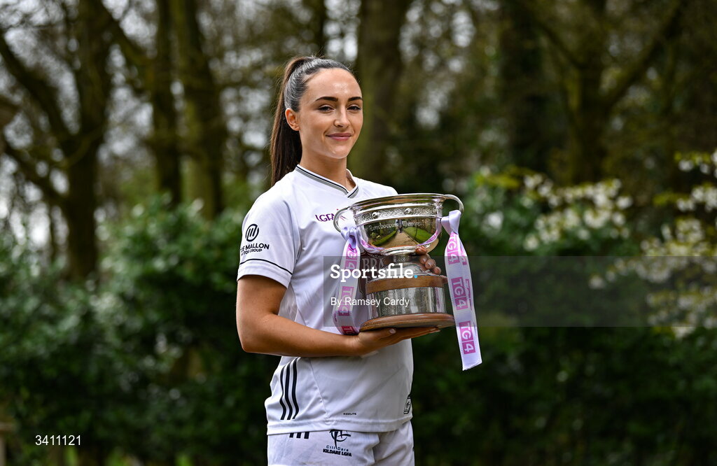 31 March 2026; Laoise Lenehan of Kildare during the launch of the 2026 Leinster LGFA Championships at Killashee Hotel in Naas, Kildare. Photo by Ramsey Cardy/Sportsfile
