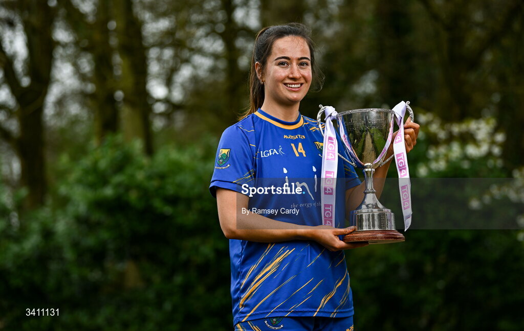 31 March 2026; Lucy Dunne of Wicklow during the launch of the 2026 Leinster LGFA Championships at Killashee Hotel in Naas, Kildare. Photo by Ramsey Cardy/Sportsfile