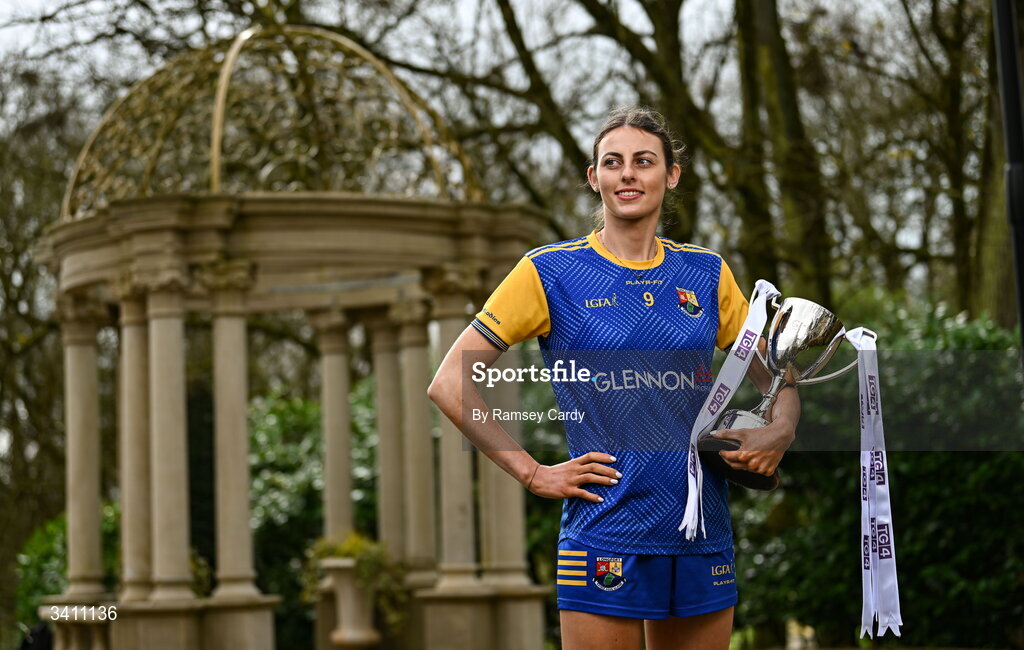 31 March 2026; Shauna Hagan of Longford during the launch of the 2026 Leinster LGFA Championships at Killashee Hotel in Naas, Kildare. Photo by Ramsey Cardy/Sportsfile