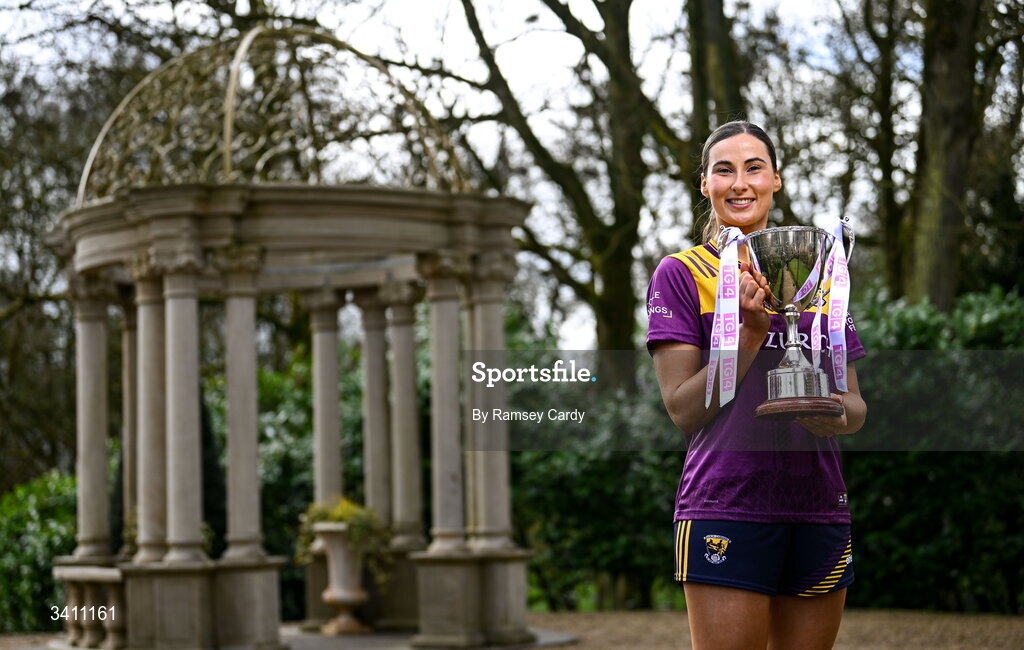 31 March 2026; Aisling Halligan of Wexford during the launch of the 2026 Leinster LGFA Championships at Killashee Hotel in Naas, Kildare. Photo by Ramsey Cardy/Sportsfile