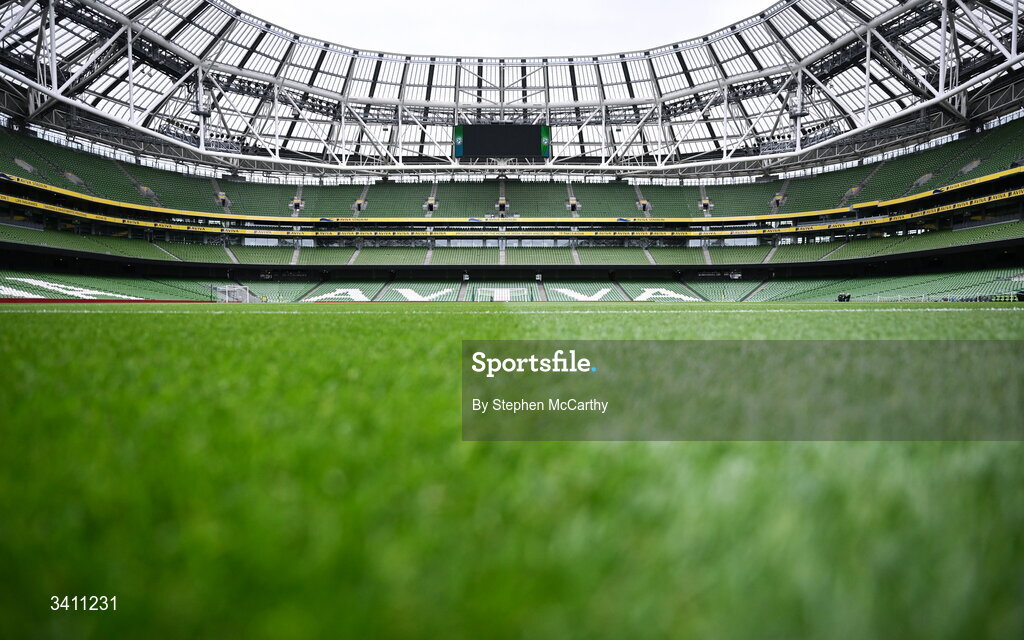 31 March 2026; A general view of Aviva Stadium before the international friendly match between Republic of Ireland and North Macedonia at Aviva Stadium in Dublin. Photo by Stephen McCarthy/Sportsfile