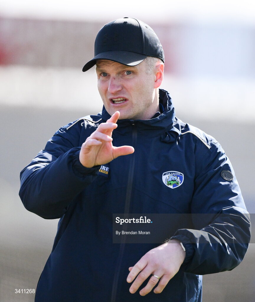 28 March 2026; Laois manager Tommy Fitzgerald before the Allianz Hurling League Division 2 final match between Laois and Kerry at Laois Hire O'Moore Park in Portlaoise, Laois. Photo by Brendan Moran/Sportsfile