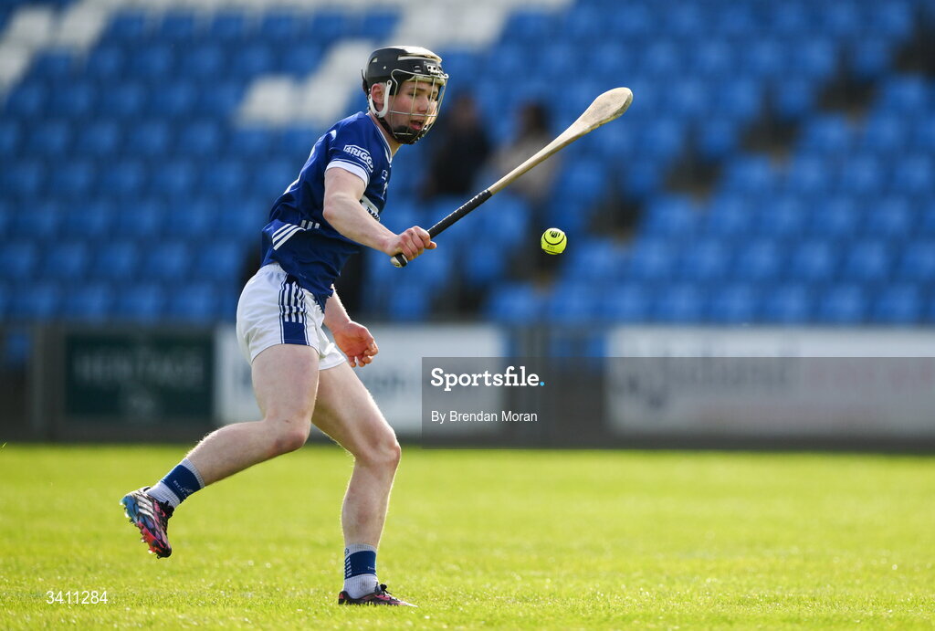28 March 2026; Cody Comerford of Laois during the Allianz Hurling League Division 2 final match between Laois and Kerry at Laois Hire O'Moore Park in Portlaoise, Laois. Photo by Brendan Moran/Sportsfile