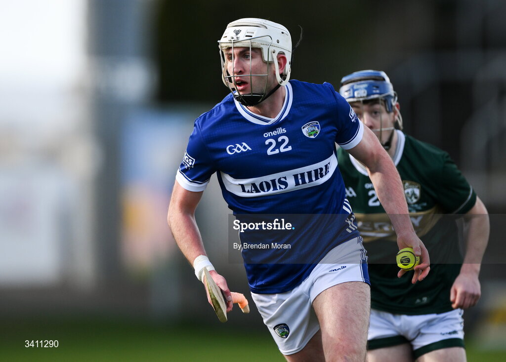 28 March 2026; Gearoid Lynch of Laois during the Allianz Hurling League Division 2 final match between Laois and Kerry at Laois Hire O'Moore Park in Portlaoise, Laois. Photo by Brendan Moran/Sportsfile