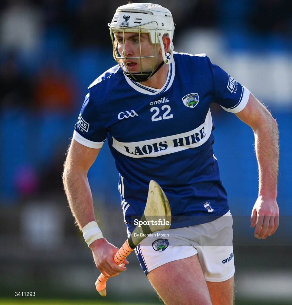 28 March 2026; Gearoid Lynch of Laois during the Allianz Hurling League Division 2 final match between Laois and Kerry at Laois Hire O'Moore Park in Portlaoise, Laois. Photo by Brendan Moran/Sportsfile