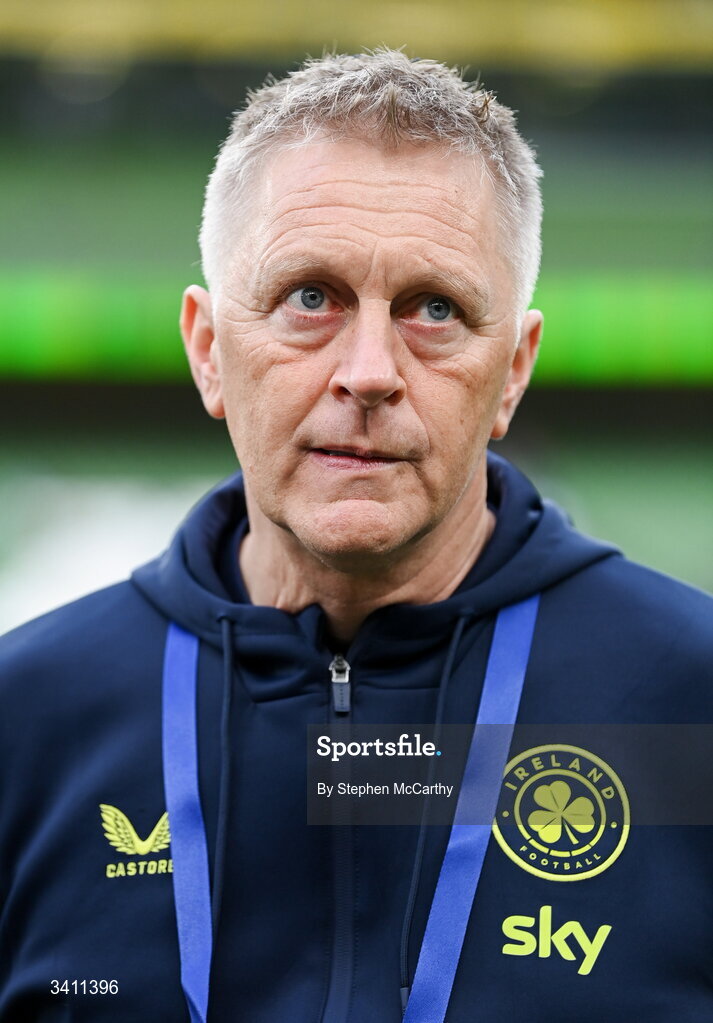 31 March 2026; Republic of Ireland head coach Heimir Hallgrimsson before the international friendly match between Republic of Ireland and North Macedonia at Aviva Stadium in Dublin. Photo by Stephen McCarthy/Sportsfile