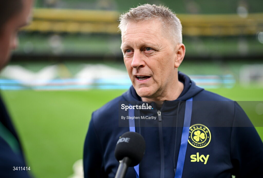 31 March 2026; Republic of Ireland head coach Heimir Hallgrimsson before the international friendly match between Republic of Ireland and North Macedonia at Aviva Stadium in Dublin. Photo by Stephen McCarthy/Sportsfile