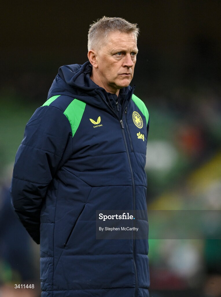31 March 2026; Republic of Ireland head coach Heimir Hallgrimsson before the international friendly match between Republic of Ireland and North Macedonia at Aviva Stadium in Dublin. Photo by Stephen McCarthy/Sportsfile