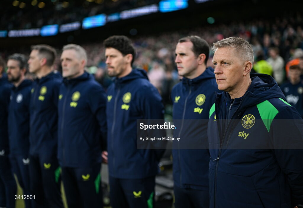 31 March 2026; Republic of Ireland head coach Heimir Hallgrimsson before the international friendly match between Republic of Ireland and North Macedonia at Aviva Stadium in Dublin. Photo by Stephen McCarthy/Sportsfile