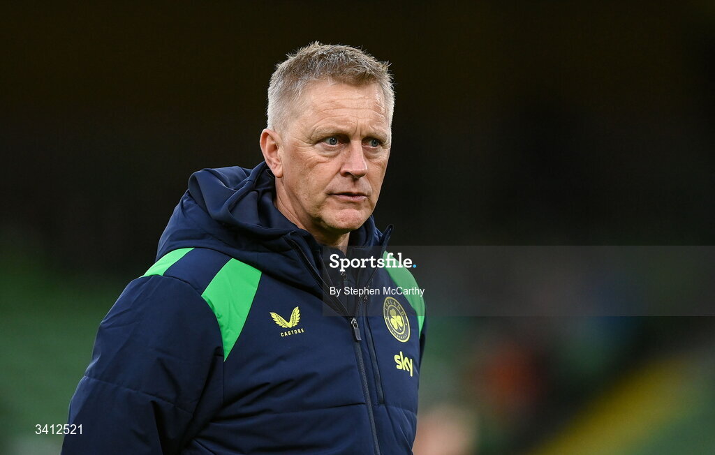 31 March 2026; Republic of Ireland head coach Heimir Hallgrimsson before the international friendly match between Republic of Ireland and North Macedonia at Aviva Stadium in Dublin. Photo by Stephen McCarthy/Sportsfile