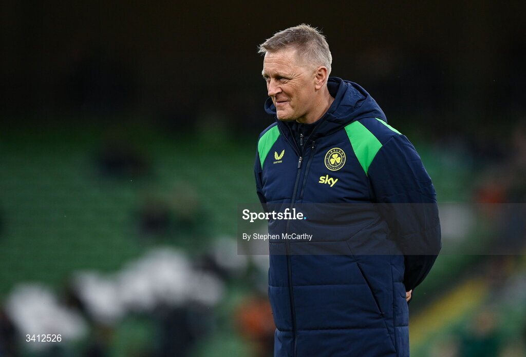 31 March 2026; Republic of Ireland head coach Heimir Hallgrimsson before the international friendly match between Republic of Ireland and North Macedonia at Aviva Stadium in Dublin. Photo by Stephen McCarthy/Sportsfile