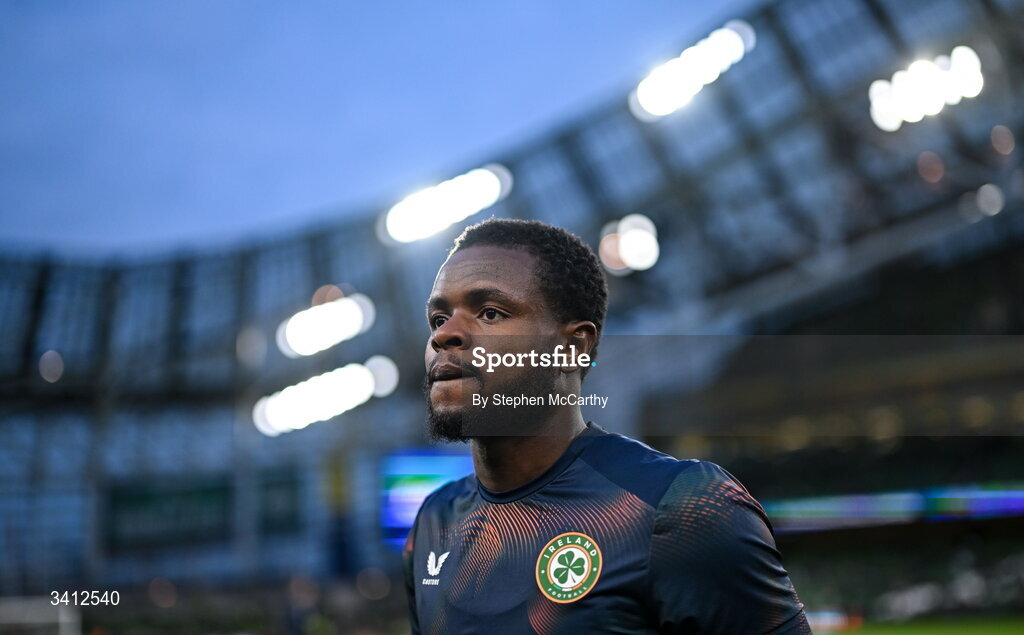 31 March 2026; Millenic Alli of Republic of Ireland before the international friendly match between Republic of Ireland and North Macedonia at Aviva Stadium in Dublin. Photo by Stephen McCarthy/Sportsfile