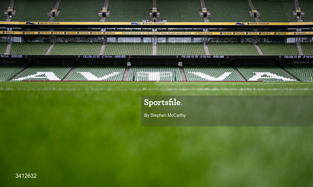 31 March 2026; A general view of Aviva Stadium before the international friendly match between Republic of Ireland and North Macedonia at Aviva Stadium in Dublin. Photo by Stephen McCarthy/Sportsfile