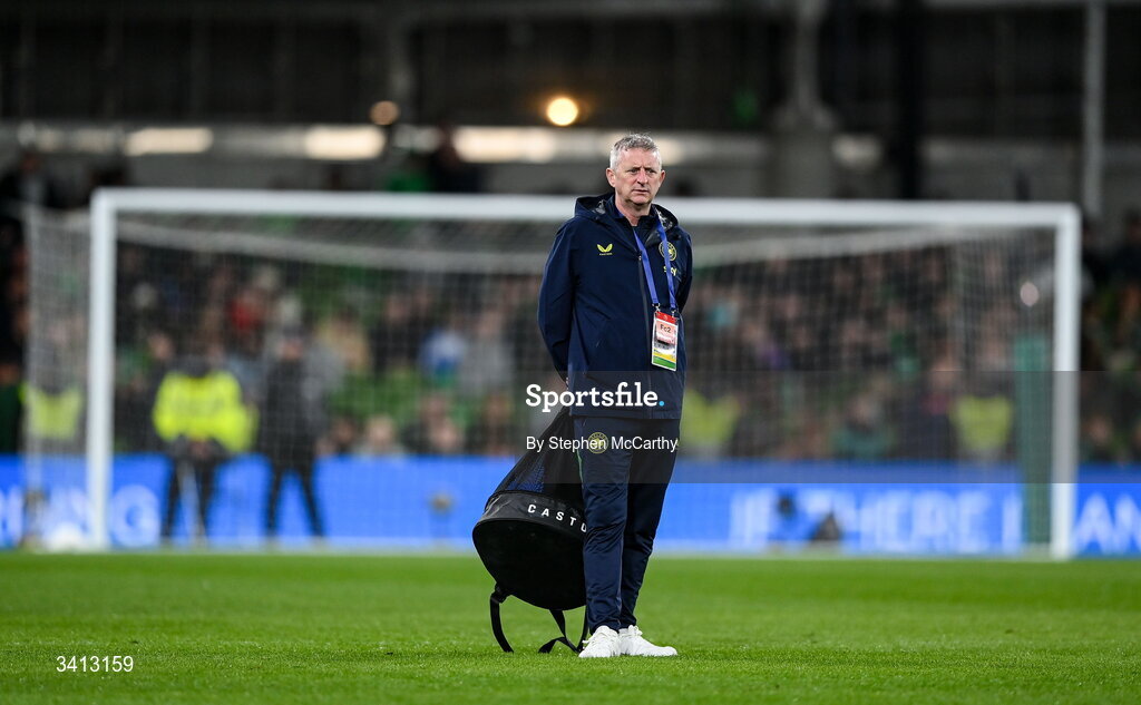 31 March 2026; Eoghan Walsh during the international friendly match between Republic of Ireland and North Macedonia at Aviva Stadium in Dublin. Photo by Stephen McCarthy/Sportsfile