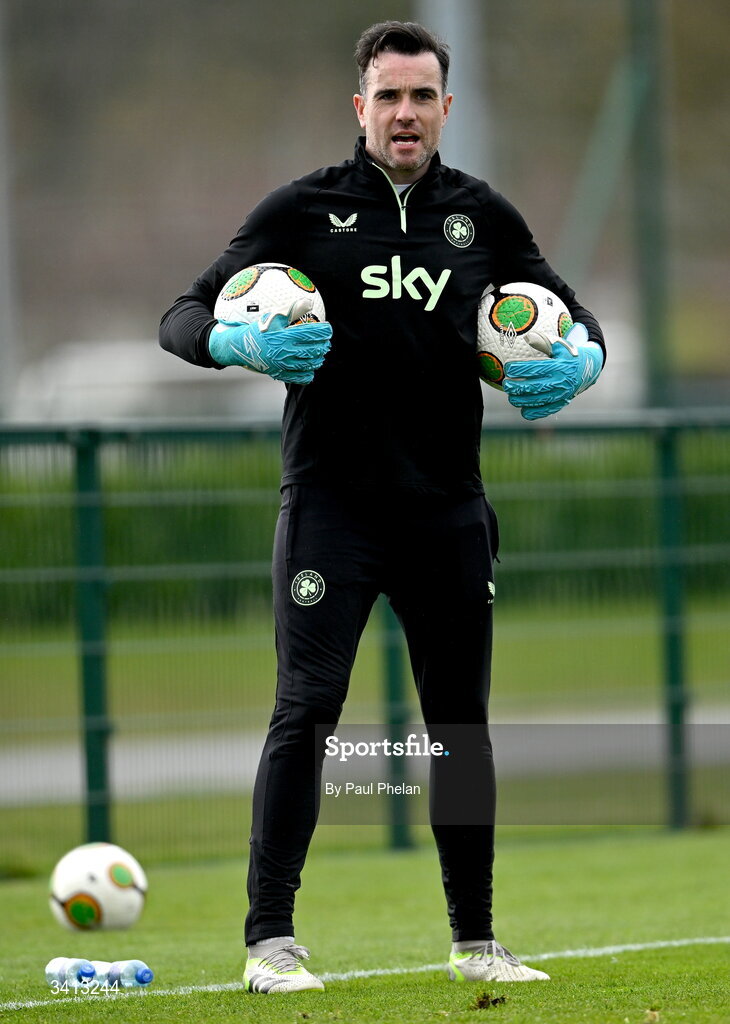 31 March 2026; Republic of Ireland goalkeeping coach Emmet Peyton before the Girls U16 international friendly match between Repubic of Ireland and Switzerland at the FAI National Training Centre in Abbotstown, Dublin. Photo by Paul Phelan/Sportsfile
