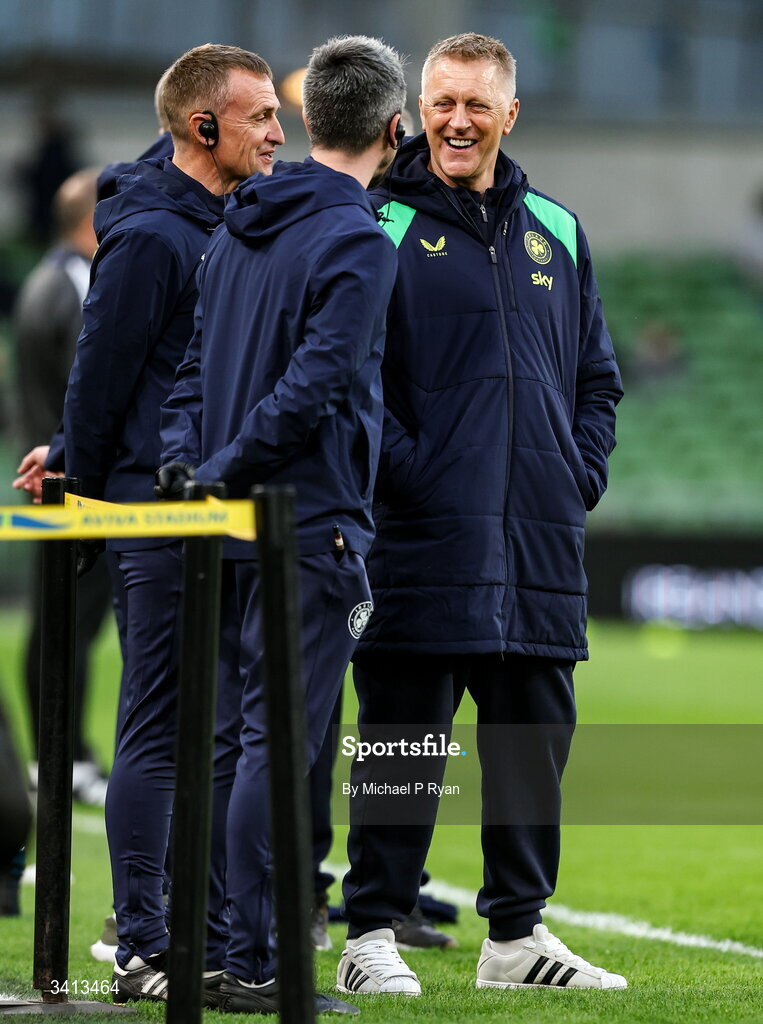 31 March 2026; Republic of Ireland head coach Heimir Hallgrimsson before the international friendly match between Republic of Ireland and North Macedonia at Aviva Stadium in Dublin. Photo by Michael P Ryan/Sportsfile