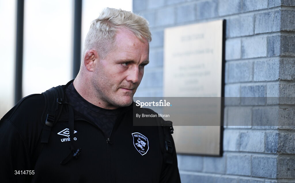 3 April 2026; Vincent Koch of Hollywoodbets Sharks arrives before the EPCR Challenge Cup match between Connacht and Hollywoodbets Sharks at Dexcom Stadium in Galway. Photo by Brendan Moran/Sportsfile