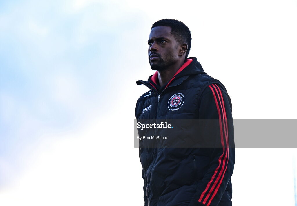 3 April 2026; Sadou Diallo of Bohemians before the SSE Airtricity Men's Premier Division match between Drogheda United and Bohemians at Sullivan & Lambe Park in Drogheda, Louth. Photo by Ben McShane/Sportsfile