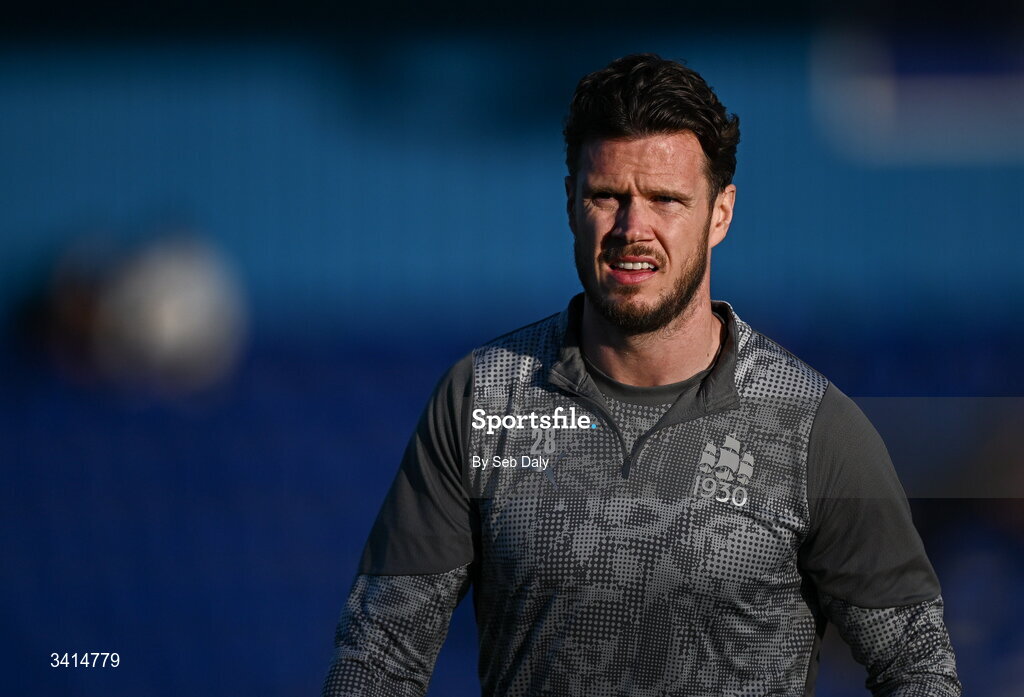 3 April 2026; Kevin Long of Waterford before the SSE Airtricity Men's Premier Division match between Waterford and Shamrock Rovers at the RSC in Waterford. Photo by Seb Daly/Sportsfile