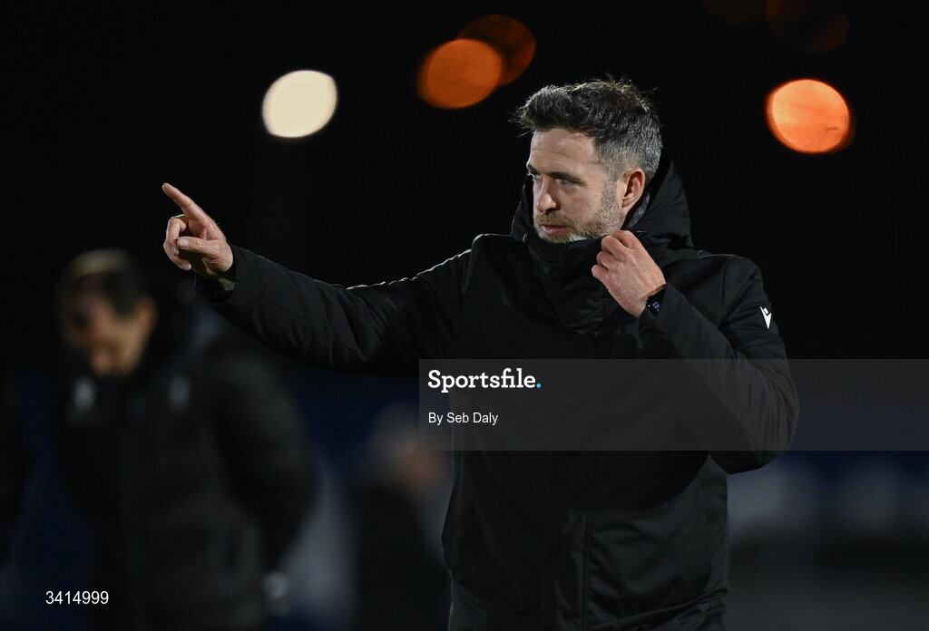 3 April 2026; Shamrock Rovers manager Stephen Bradley after the SSE Airtricity Men's Premier Division match between Waterford and Shamrock Rovers at the RSC in Waterford. Photo by Seb Daly/Sportsfile