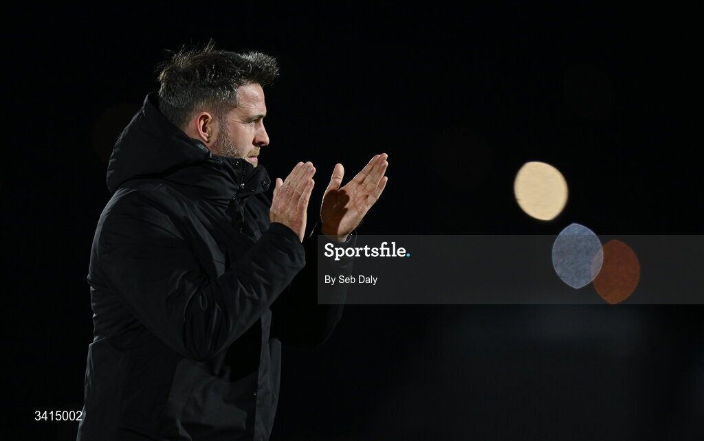 3 April 2026; Shamrock Rovers manager Stephen Bradley after the SSE Airtricity Men's Premier Division match between Waterford and Shamrock Rovers at the RSC in Waterford. Photo by Seb Daly/Sportsfile