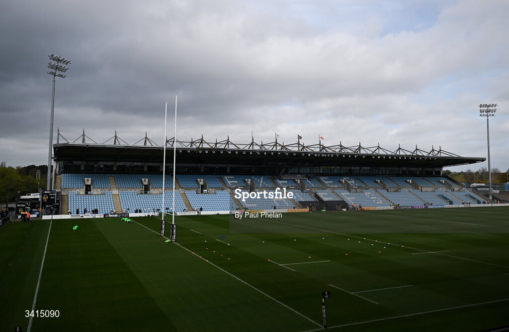 4 April 2026; A general view of Sandy Park before the EPCR Challenge Cup match between Exeter Chiefs and Munster at Sandy Park in Exeter, England. Photo by Paul Phelan/Sportsfile