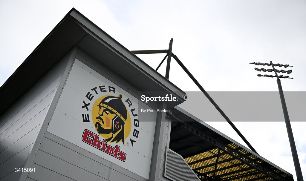 4 April 2026; A general view of Sandy Park before the EPCR Challenge Cup match between Exeter Chiefs and Munster at Sandy Park in Exeter, England. Photo by Paul Phelan/Sportsfile